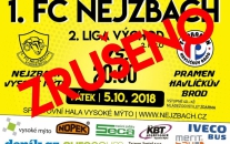  POZOR !!! První domácí utkání ve 2.lize - východ se odkládá ke dni 19.10. 2018